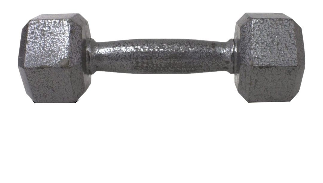 Weider Cast Iron Hex Dumbbell -Size: 55 lb