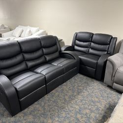 Sofa Set In Stock /// Power Recliner /// Manual /// Disponibles 