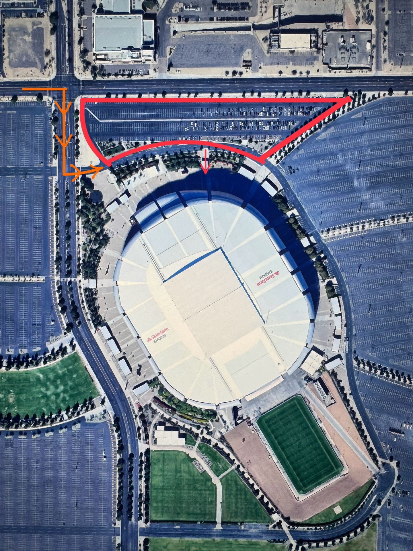 North Preferred Premium Parking Pass for AZ Cardinals vs Jacksonville Jaguars