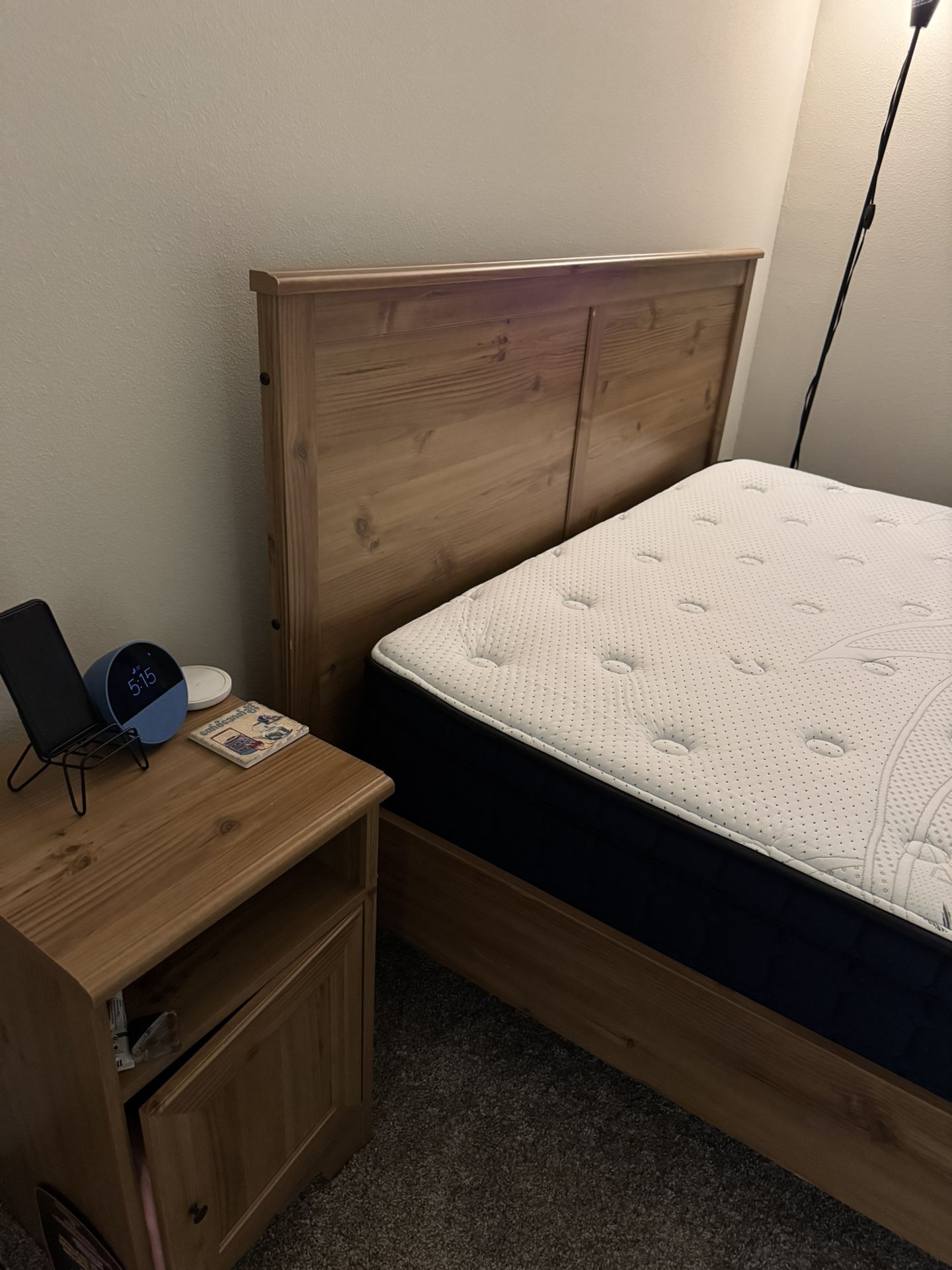 IKEA - Bed frame and nightstand