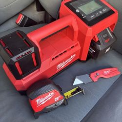 Milwaukee Inflator $150 & Xc8.0 Battery $175 & Charger $25