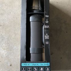 Zeus Outdoor Thermos 4 Liter 5 Pc Set W/ 4- 12oz Stainless Steel Cups - 1 Gallon (Brand New In Box!)