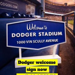 PERFECT Valentine’s Day GIFT ! Dodger Welcome Sign