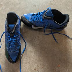 Nike Size 12 Black And Blue Mens Soccer Cleats 