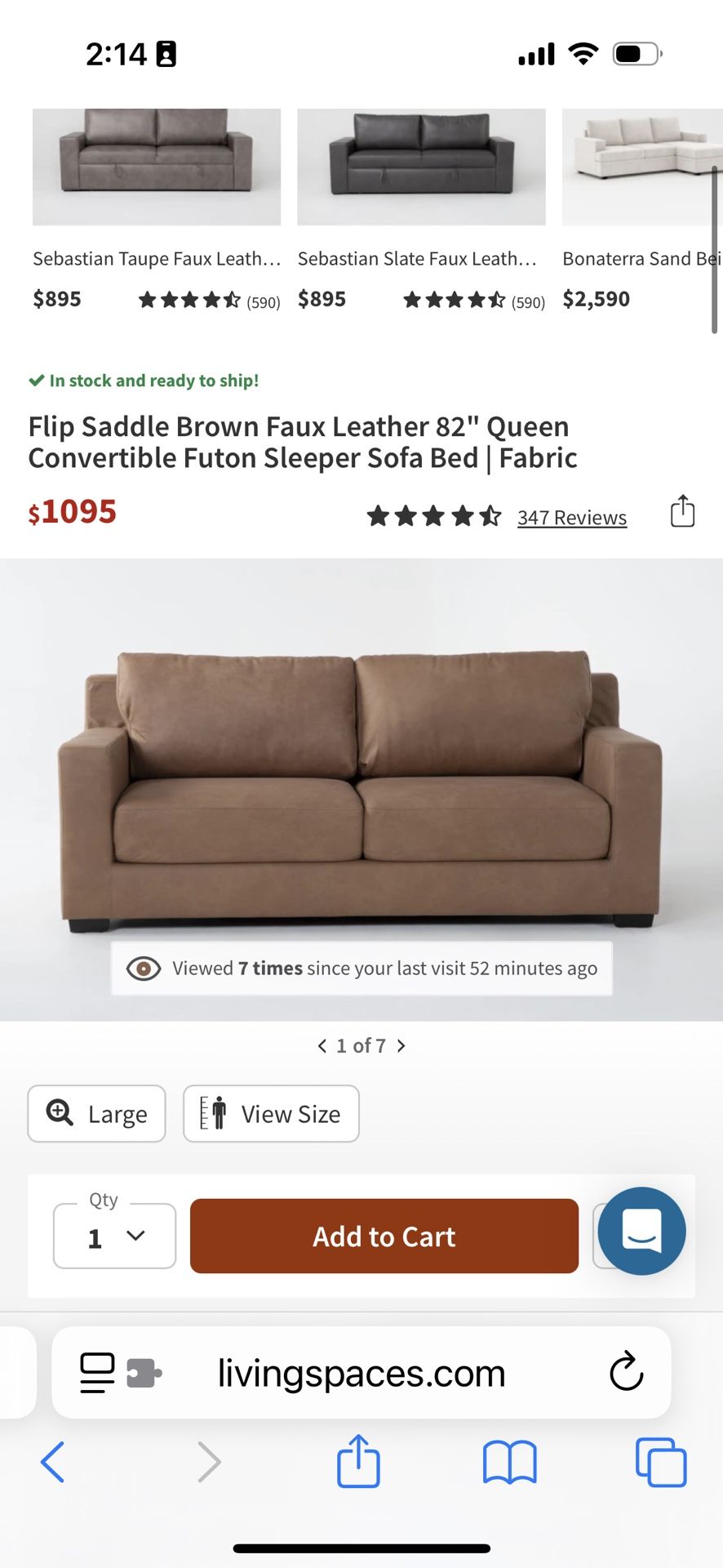 Brand New - Queen Sleeper Sofa