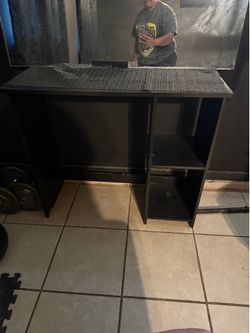 Small desk and mirror