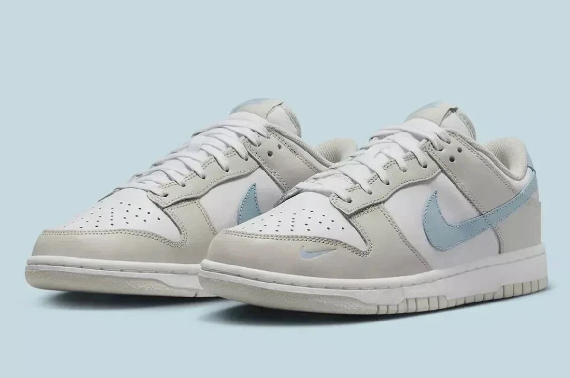 Nike Dunk Low WMNS Sz 12W White/LT Armory Blue HF0023-100