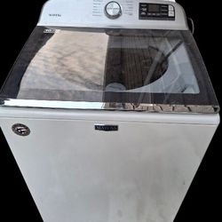 7Month Old Maytag "Extra Power" Glasstop 5.0cbft Capacity Washer