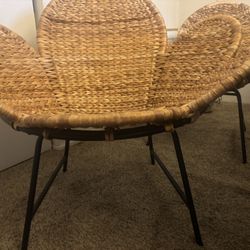 Wicker Chair Set Two