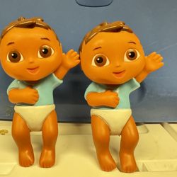 Dora The Explorer  5"  Two  Babies Brother Doll Dolls Mattel