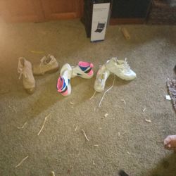 Shoes-  (2) Nike (1) Boot All Size 8.5