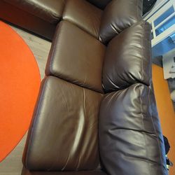 Leather couch As-Is (Cash only)