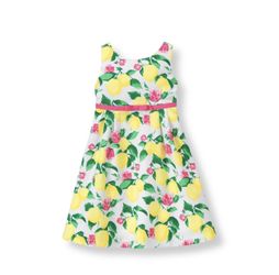 NWOT Janie and Jack Lemon Pique Dress 18m-24m