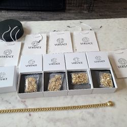 Versace Necklace & Bracelet Set Medusa