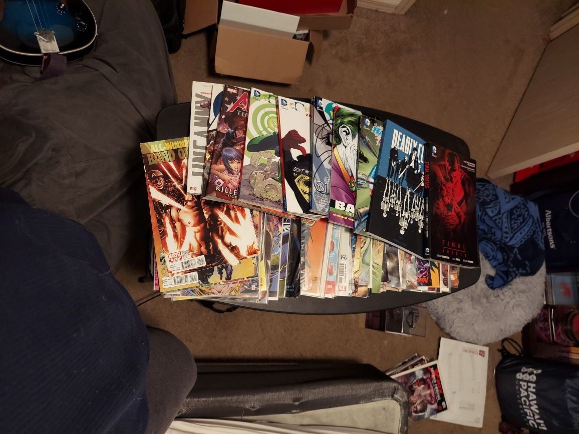 EVERY COMIC LISTED!!! REGULAR AND HARDCOVER!!! 75 COMICS