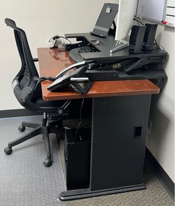 Desk and chair