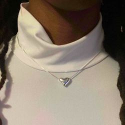 Sterling Silver Heart & Necklace