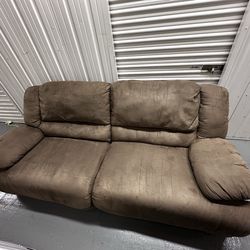 Microsuede Reclining Couch