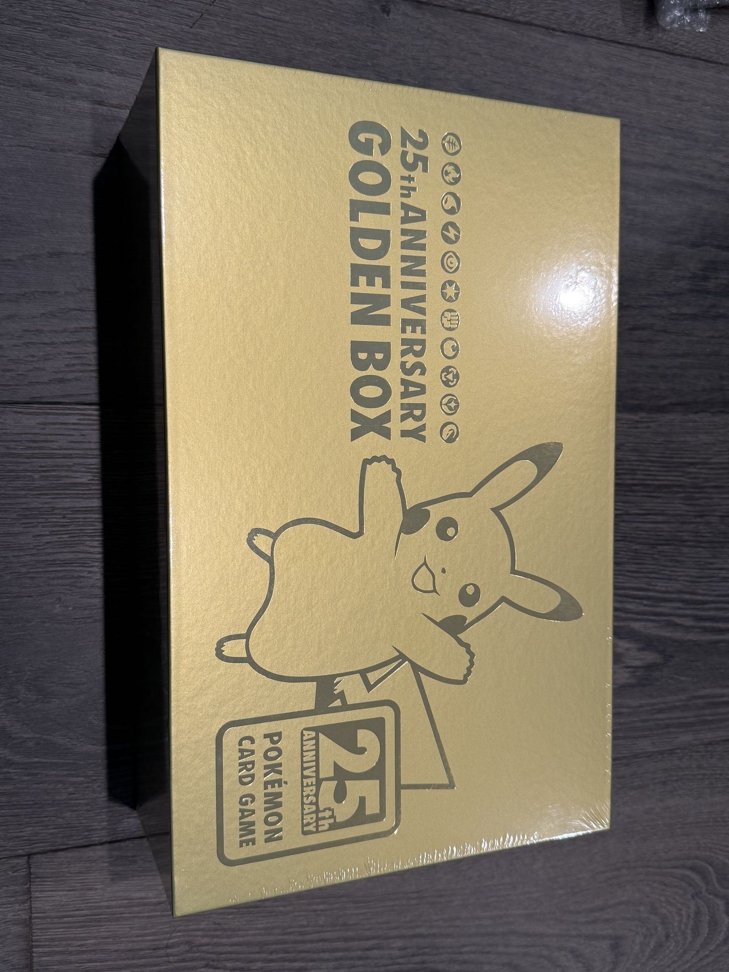 Pokemon 25th Anniversary Golden Box Japanese Sealed Promo Pikachu Gold Box