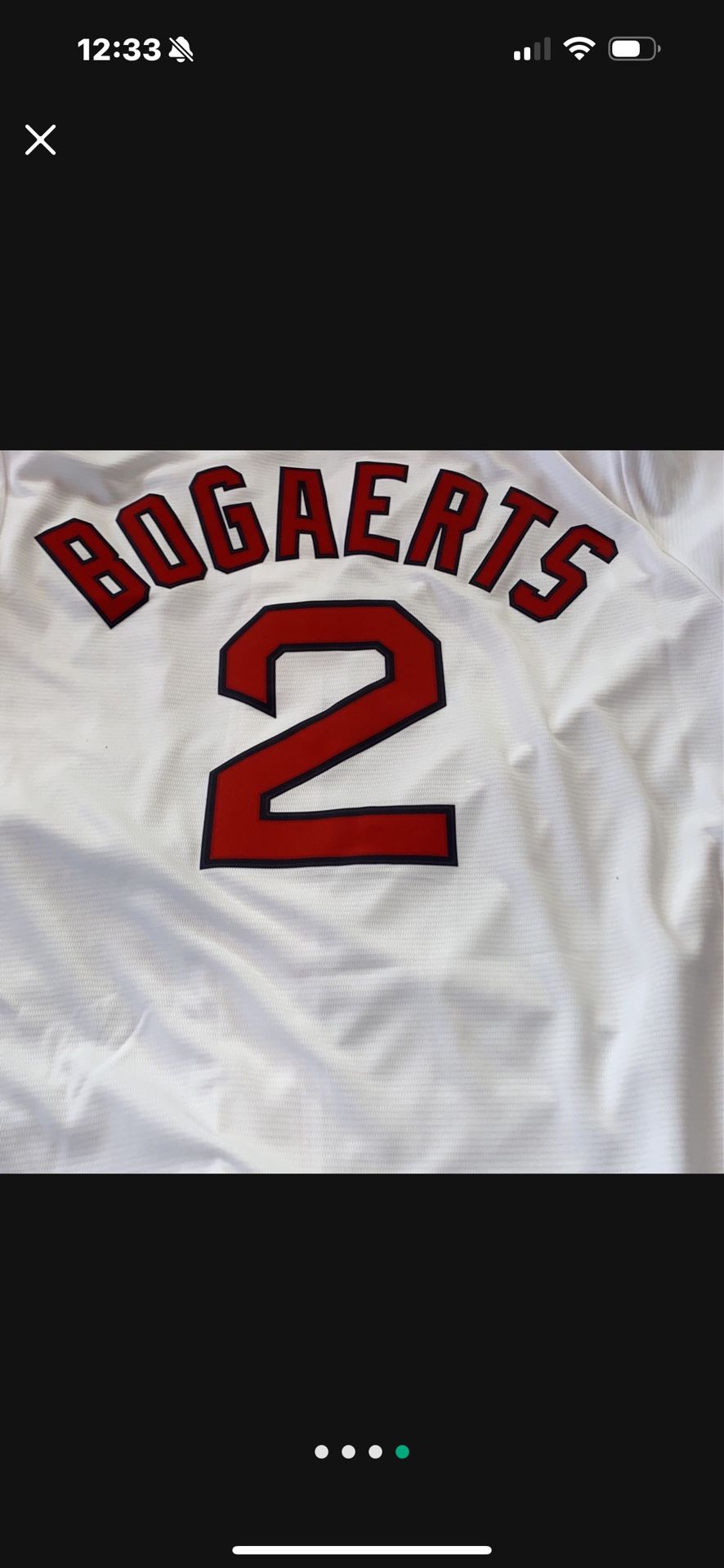 Boston Red Sox Baseball Jersey Large Size Bogaerts 2