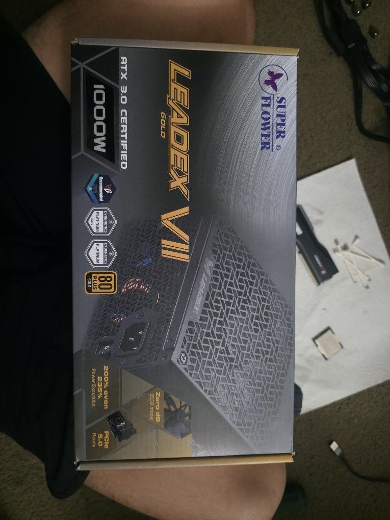 Super Flower Leadex VII PRO 1000W 80+ Platinum, Cybenetics Platinum, Full Modular, ATX 3.1 & PCIe5.0