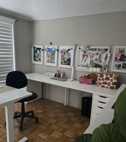 Ikea White EKBACKEN Countertop /diy Desk
