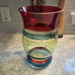 Pier 1 Imports hand-blown hurricane vase