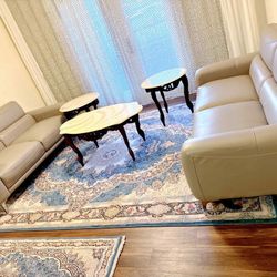 Almost Brand New Set Of Couches And Tables 