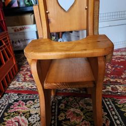 Wooden Doll High Chair
