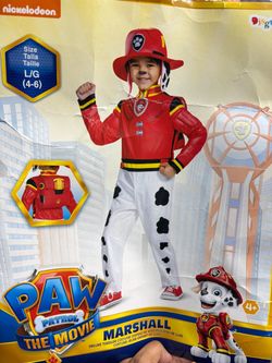 New, Kids Deluxe Paw 🐾 Patrol Costume size 4-6 includes Back Pup Pack