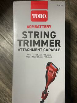 Toro 60V Max Cordless String Trimmer Kit (Model 51836) – Brand New in Box