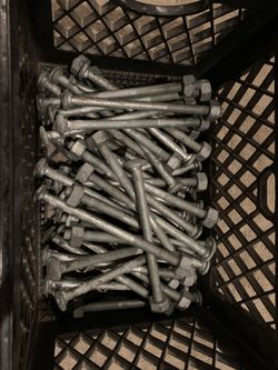 Galvanized Carriage Bolts 5/8ths By 10 Inch Long