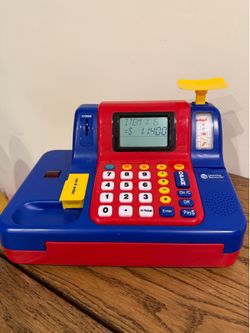 Learning Resources Pretend & Play Teaching Cash Register - Math Games, Shopping Grocery Store Playset, Fine Motor Skills, Gifts For Boys and Girls