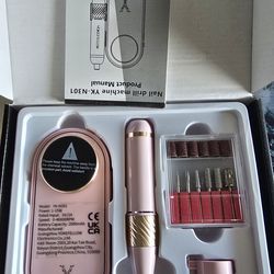 YOKEFELLOW Nail Drill – 40,000 RPM Professional Electric Nail File for Acrylic Nails, with 12 Bits for Manicures, Pedicures, and Nail Polishing (Home 