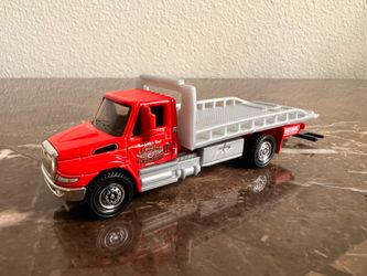 Matchbox International DuraStar Flatbed (RW006) - Red/Silver