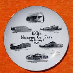 150th Monroe County Fair  commemorative plate