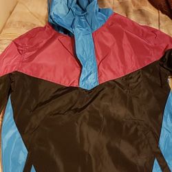 Pullover Windbreaker , Sz Med