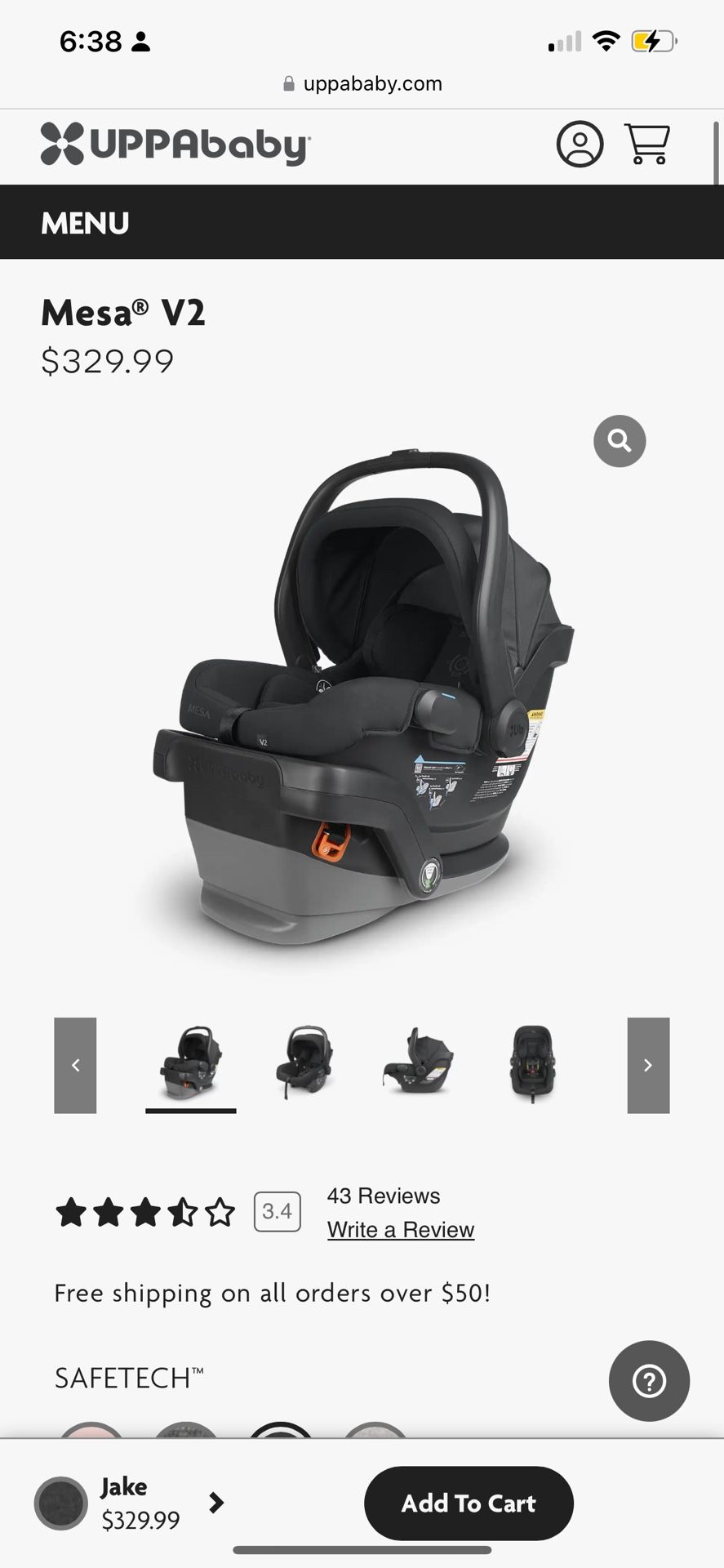 Uppa Baby Car seat