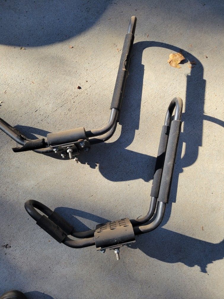 Pair Of Roof Rack Kayak Holders Good Used Condition