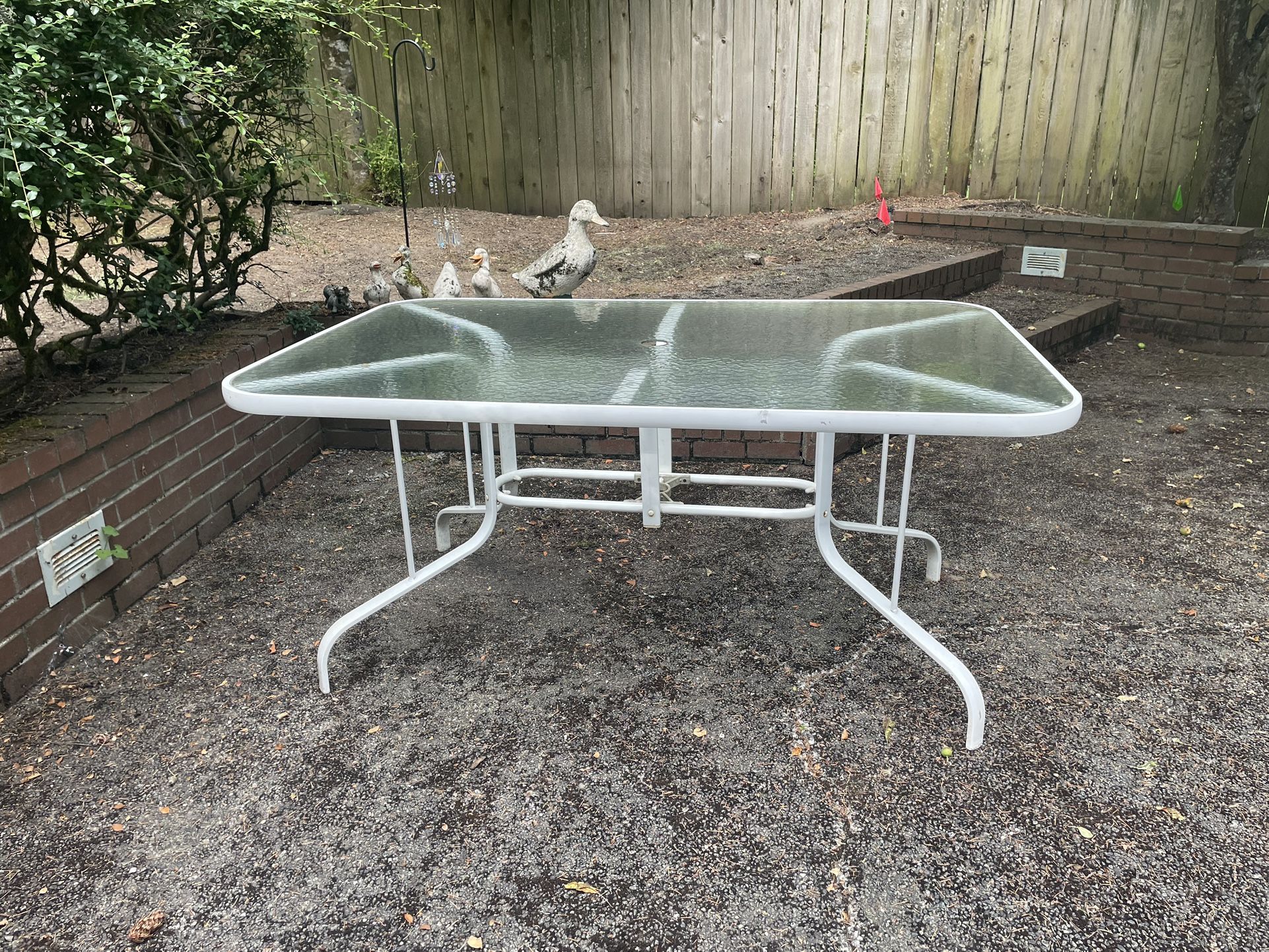 Glass Patio Table