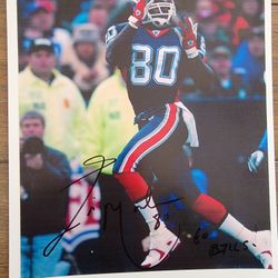 Signed Eric Moulds 8x10