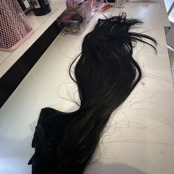 human hair clip extensions $24 