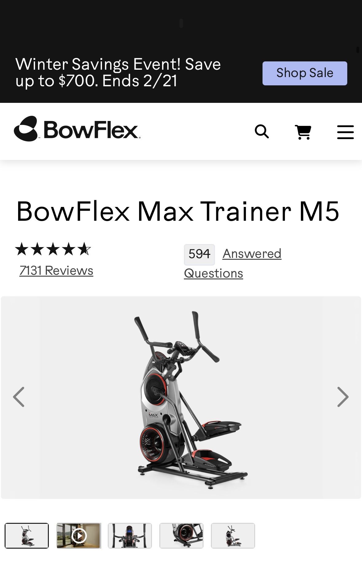 BowFlex Max Trainer M5