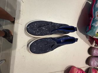 Kids Navy Galaxy Slip-On Sneakers