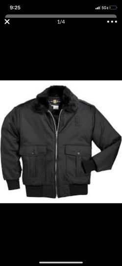 Law pro black jacket size 5X and 6X only !! Security jacket bomber brand new