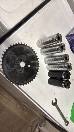 Harro fusion pegs Bmx bike pegs Harrow sprocket Gt Bmx