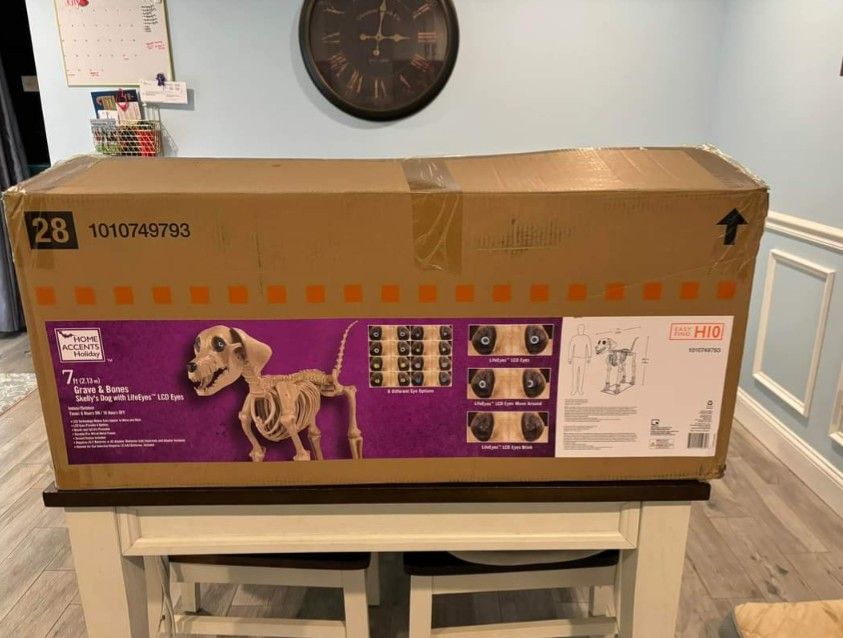 7ft Skeleton Dog Halloween