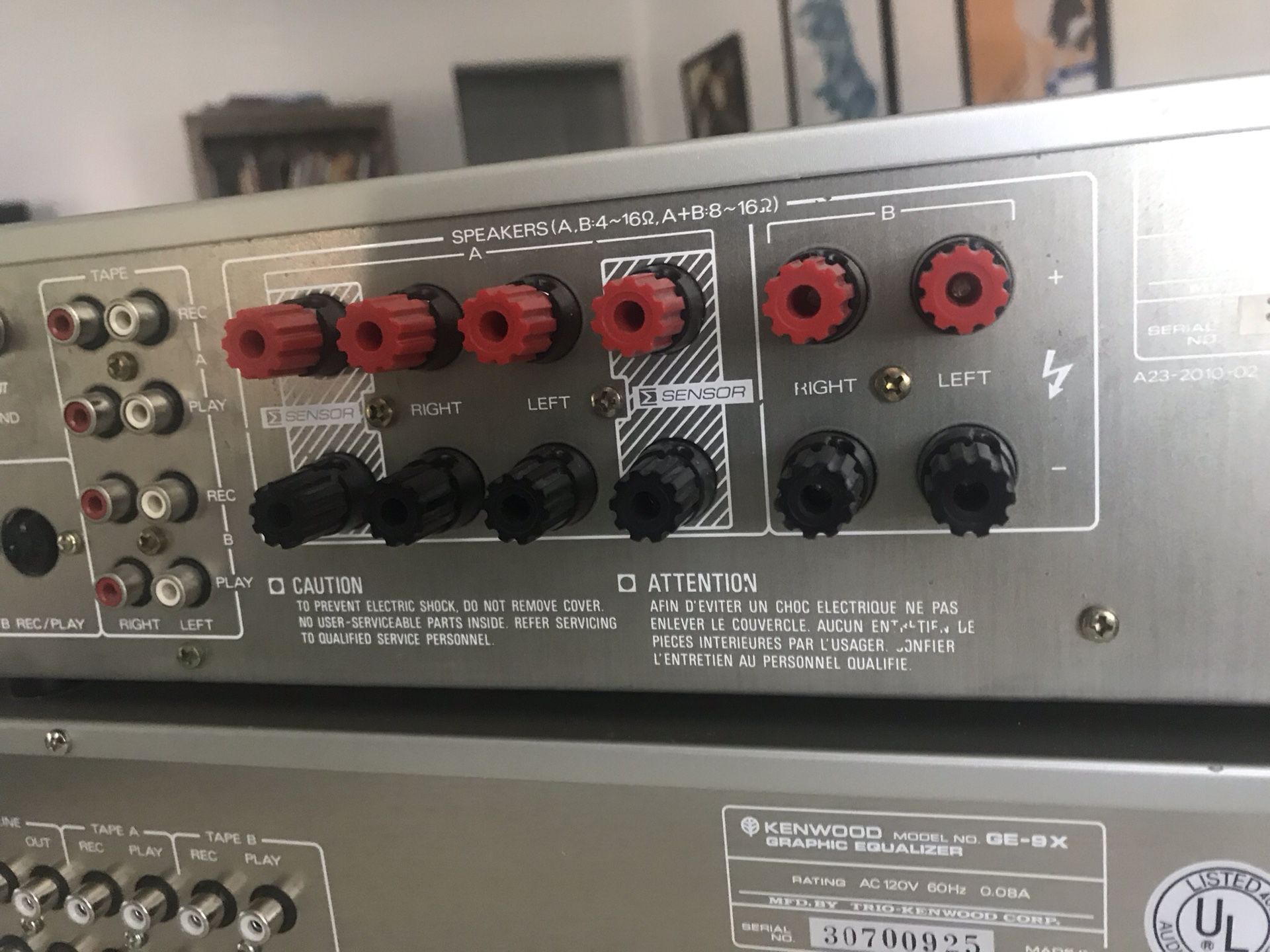 Kenwood KA-9X Stereo Integrated Amplifier 1980s Vintage for Sale 