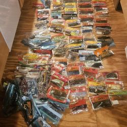 138 bags of soft Plastic bait fishing lures