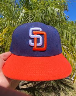 Padres Retro Hat Navy & Orange 7 3/8
